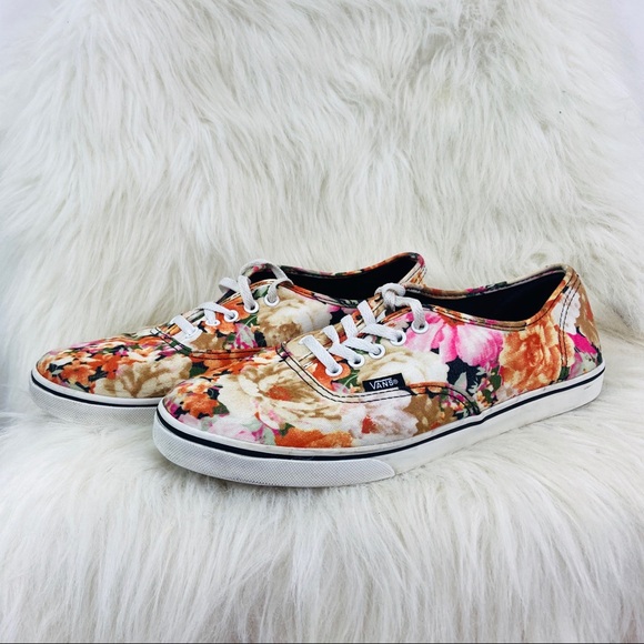Vans fall floral skating canvas shoes - Picture 3 of 9